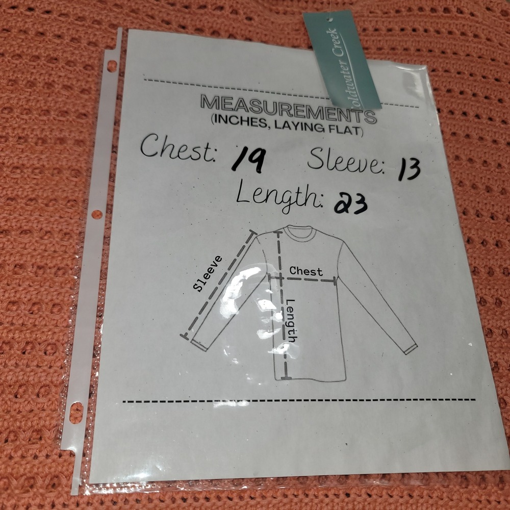 Coldwater Creek Boxy Open-Knit Cottage Boho Coastal Fisherman Sweater S Beach - Picture 8 of 8